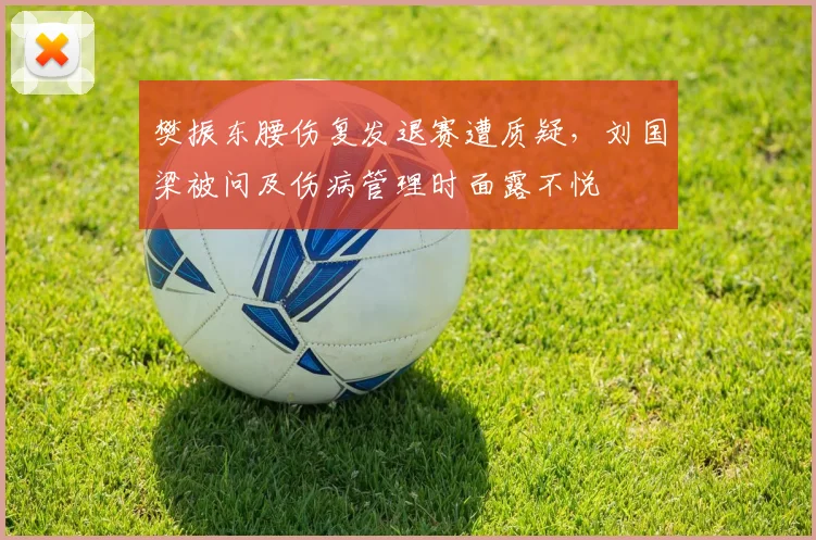 樊振东腰伤复发退赛遭质疑，刘国梁被问及伤病管理时面露不悦