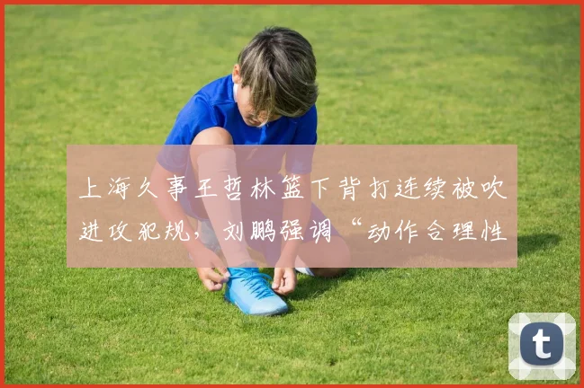 上海久事王哲林篮下背打连续被吹进攻犯规，刘鹏强调“动作合理性需提升”